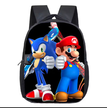 Sonic and Mario Character Backpack