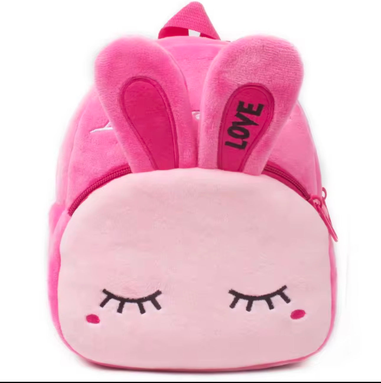 Pink Bunny Plush Backpack