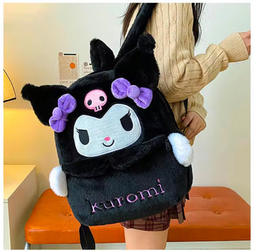 Kuromi Plush Backpack – Cute &amp; Stylish