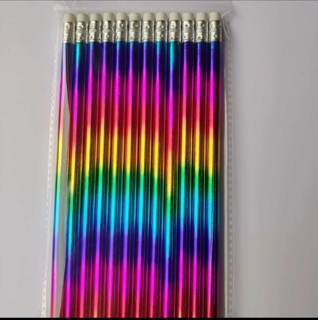 Rainbow Metallic Pencils