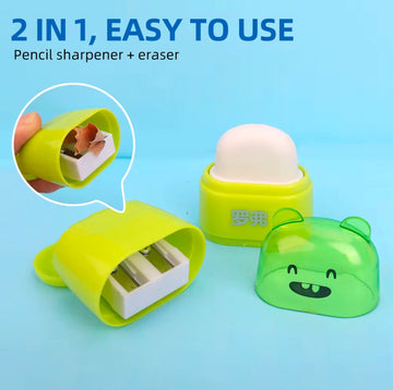 2-in-1 Pencil Sharpener & Eraser