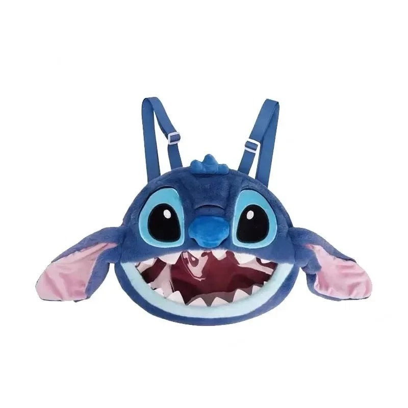 Stitch Animation Cartoon Plush Backpack Creative Kawaii Large Capacity School Bag Personalized Children's Plush Toy